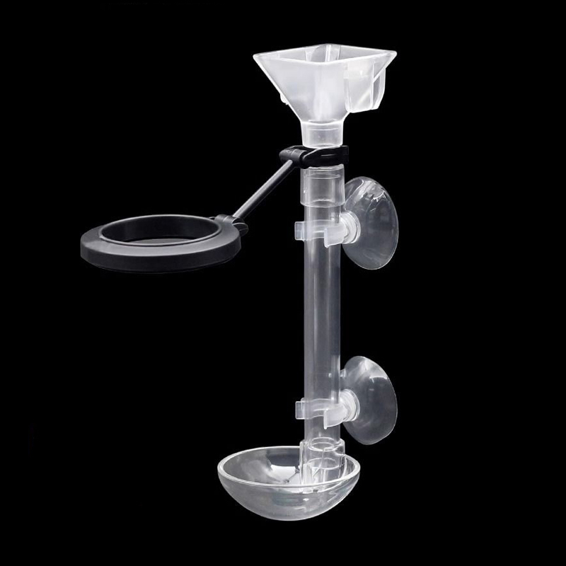 Aquarium Fish Feeder Automatic - Akrilik Akvaryum Balık Besleyici Şeffaf Tüp