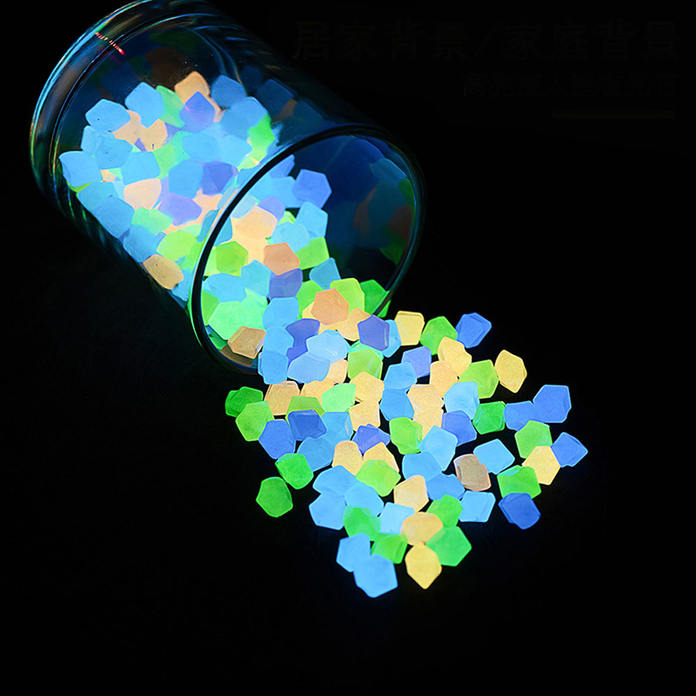 Aquarium Fish That Glow In The Dark - 100 adet 14*11mm Koyu Çakıl Taşları