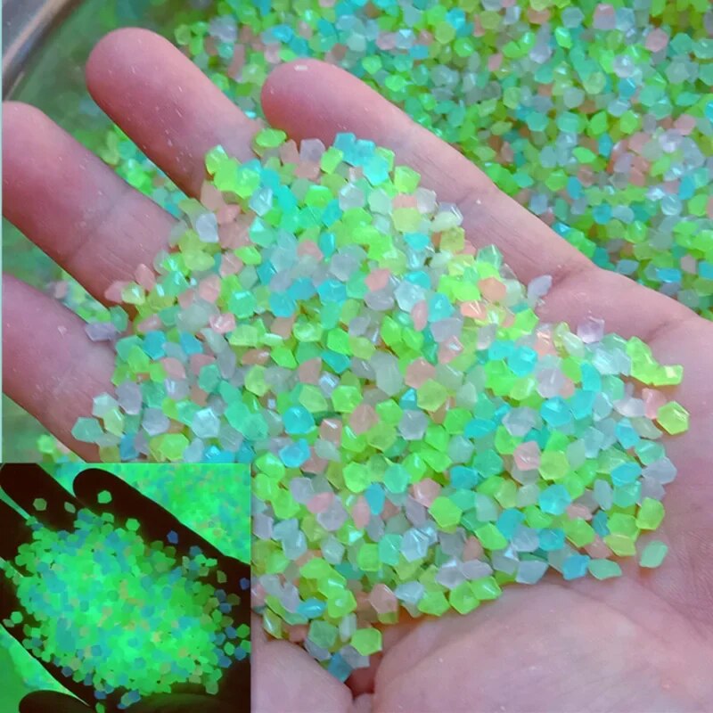 Aquarium Fish That Glow In The Dark - 1000 adet 3-5mm aydınlık kum kızdırma