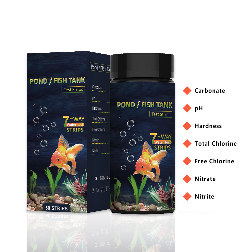 Aquarium Test Kit - 7'si 1 Arada Akvaryum Test Şeritleri,