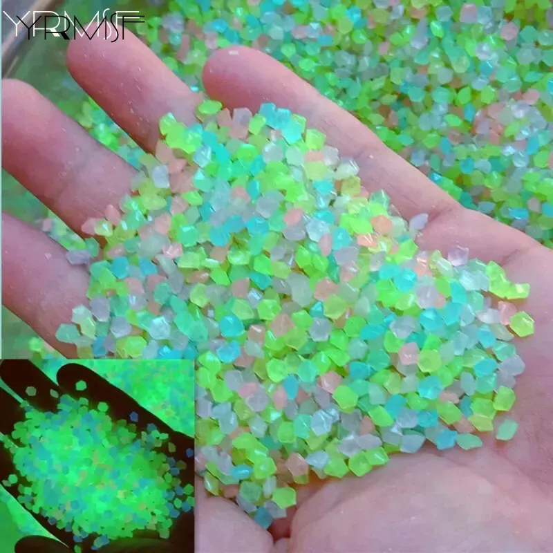 Aquarium Fish That Glow In The Dark - 1000 adet 3-5mm Aydınlık Kum Karanlıkta