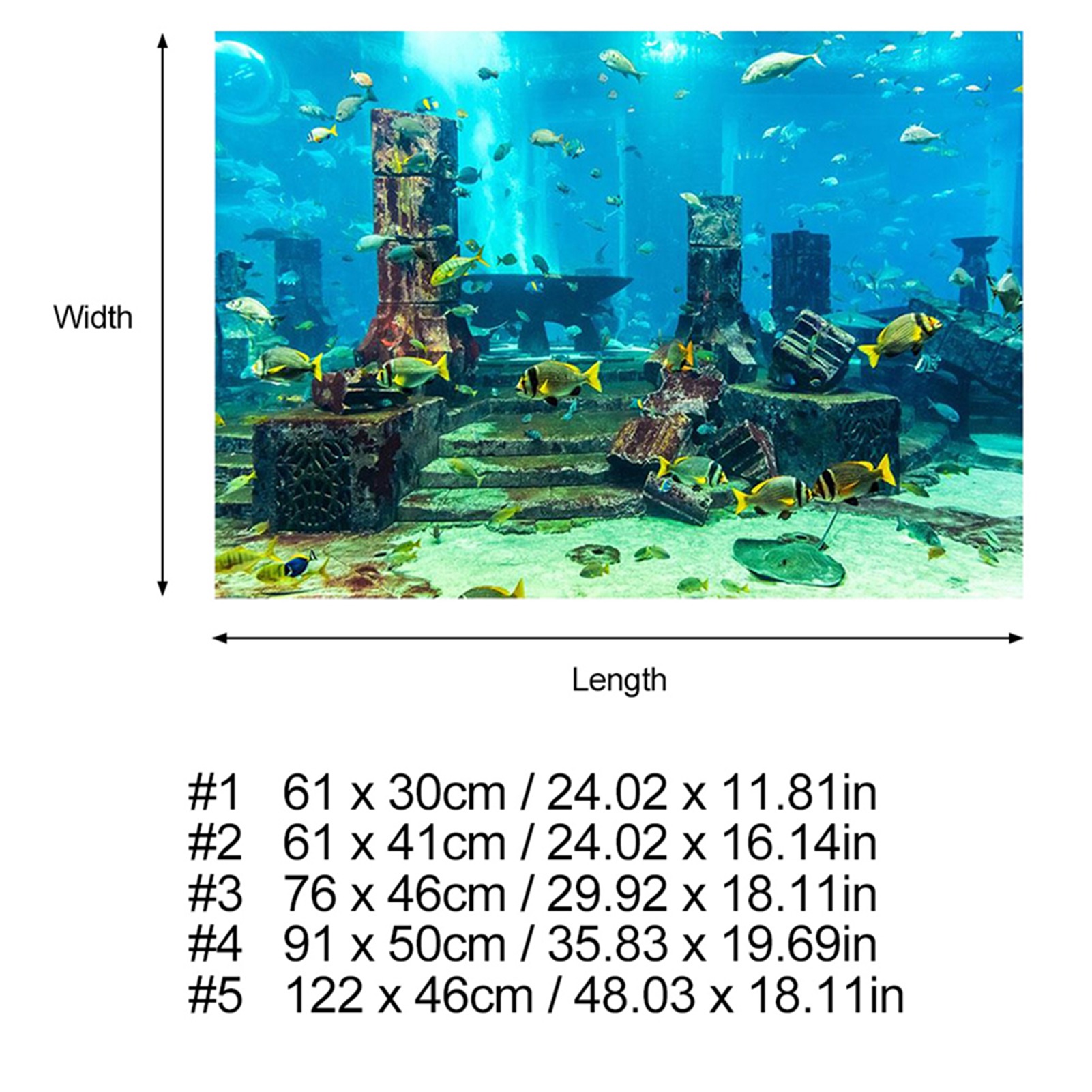 ZK20 Mercan Akvaryum Arka Plan - Aquarium Fish Poster incelemesi ve fiyatı
