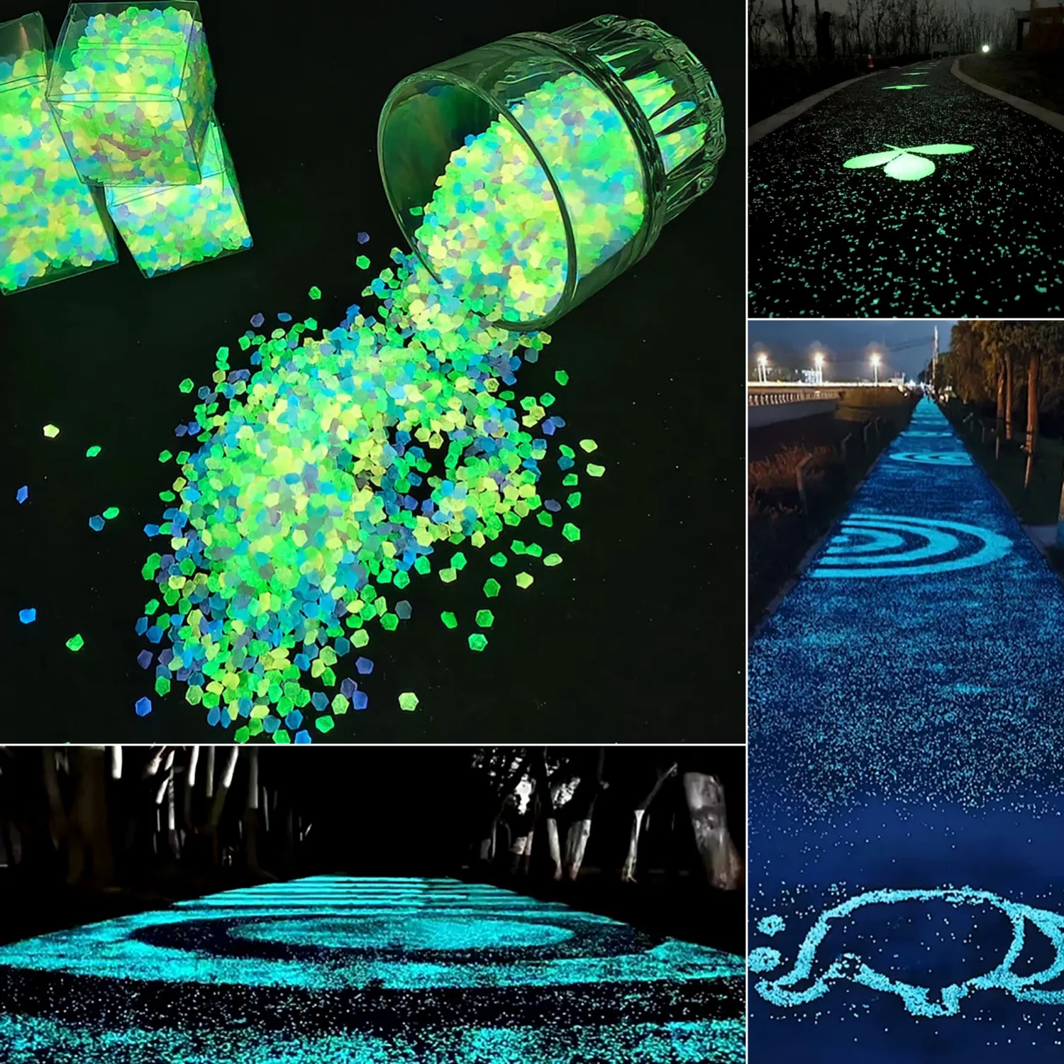 50 g/torba dekor aydınlık kum  - Aquarium Fish That Glow In The Dark incelemesi ve fiyatı