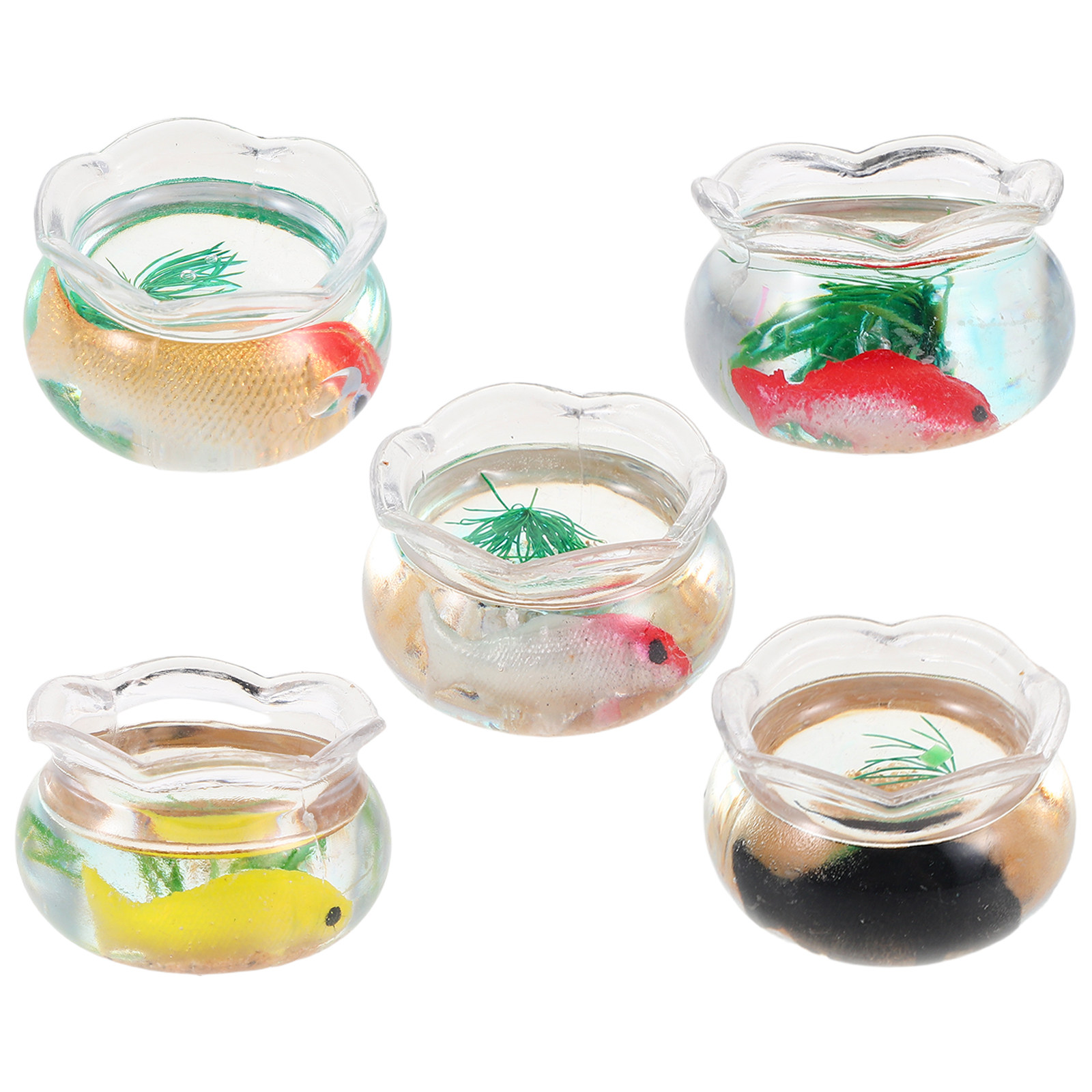 5 Adet Mini Balık Kabı, Küçük  - Aquarium Goldfish incelemesi ve fiyatı